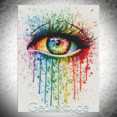 Eye Candy (Left Eye) by Carissa Rose Modern Cross Stitch Art Kit