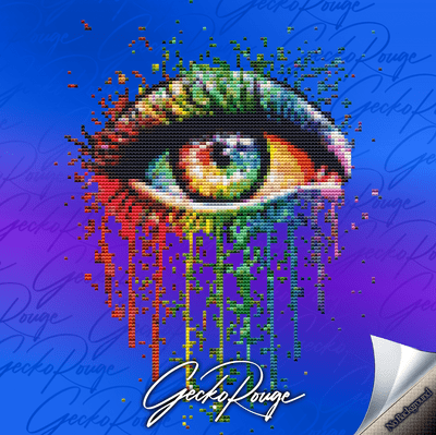 Eye Candy (Petite Edition)  by Carissa Rose Art Modern Cross Stitch Kit