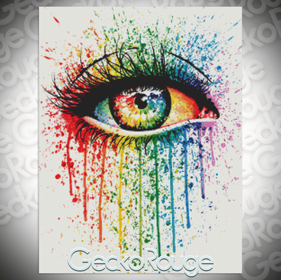 Eye Candy (Right Eye) by Carissa Rose Modern Cross Stitch Art Kit