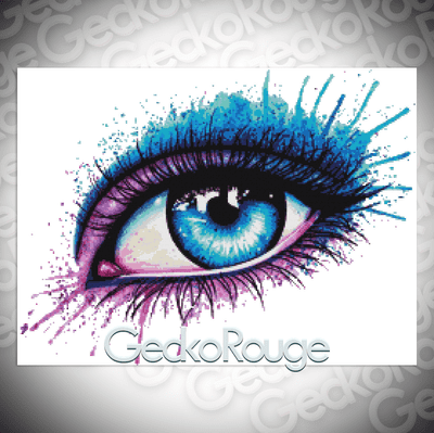 Eye - Purple by Carissa Rose Modern Cross Stitch Art Kit