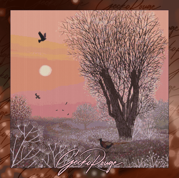 First Frost  by Jo Grundy Modern Cross Stitch Art Kit