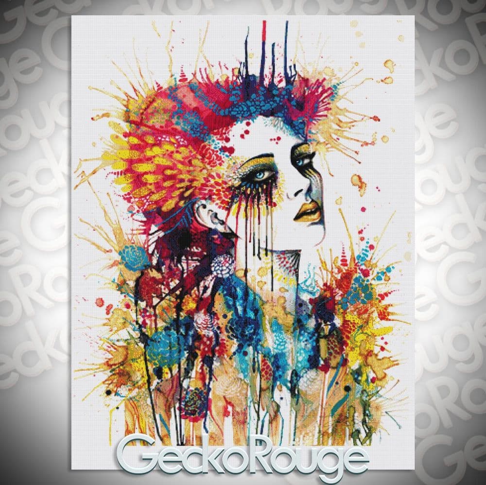 Flora by Pixie Cold Modern Cross Stitch Art Kit Express