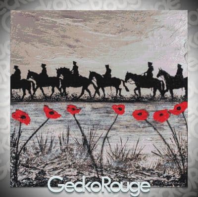 For Heroes and Horses by Jacqueline Hurley Modern Cross Stitch Art Kit