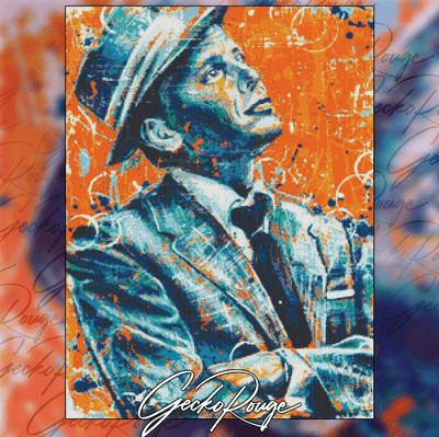 Frank Sinatra by Sara Bowersock Modern Cross Stitch Art Kit