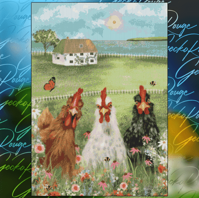Free Range & Fabulous by Lia Contrino Modern Cross Stitch Art Kit
