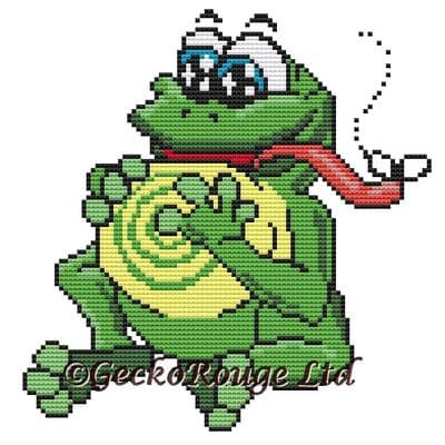 Frog by Swirlies World Modern Cross Stitch Art Kit