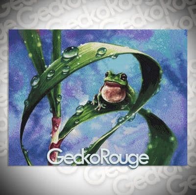 Frog  (Crop) by Zazac Namoo / Eruda Art Modern Cross Stitch Art Kit