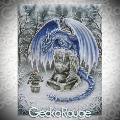 Frost Dragon by SheBlackDragon Modern Cross Stitch Art Kit