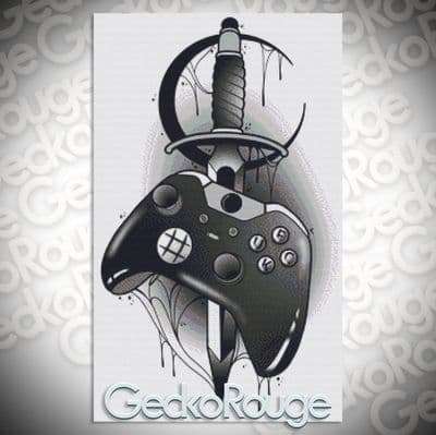 Gaming by Charlie Darling Modern Cross Stitch Art Kit