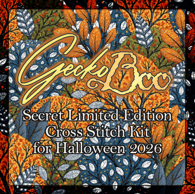 GeckoBoo 26 Limited Edition Secret Cross Stitch Kit