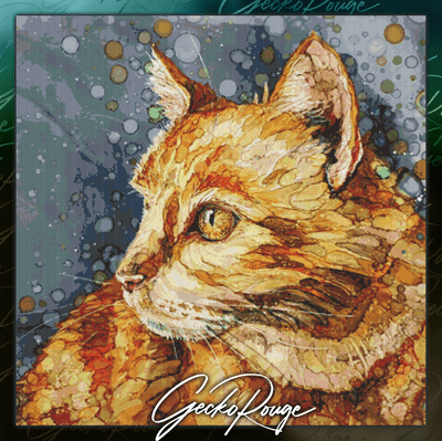 Ginger Tom by  Katie Day Modern Cross Stitch Art Kit