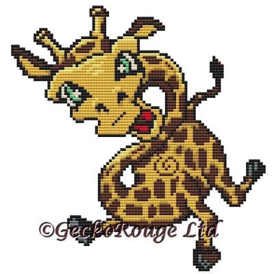Giraffe, Ross by Swirlies World Modern Cross Stitch Art Kit