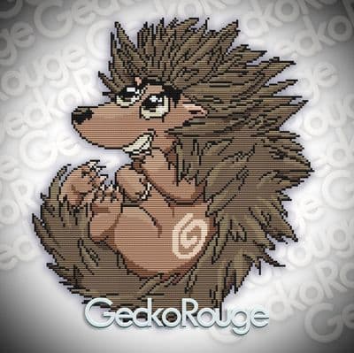 Hedgehog, Spike by Swirlies World Modern Cross Stitch Art Kit