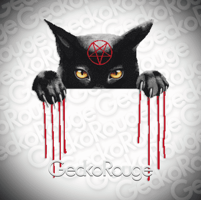 Hell Kitty  by Carissa Rose Modern Cross Stitch Art Kit