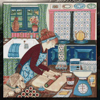 Home Baked Happiness by Lisa Davies Cross Stitch Kit