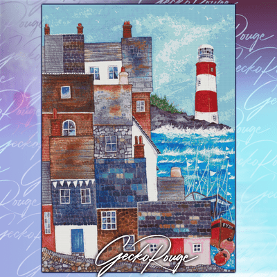 Hope Cove by Kate Brazier Modern Cross Stitch Art Kit