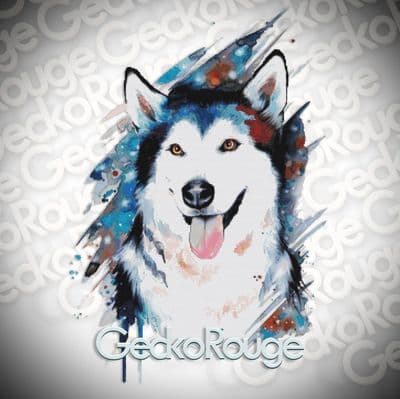 Husky by Pixie Cold Modern Cross Stitch Art Kit