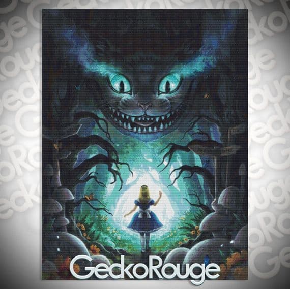 Into the Wonderland by Jonas Joedicke Modern Cross Stitch Art Kit