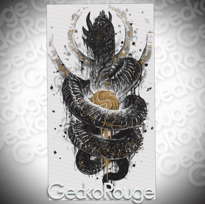 Jordmungandr - Myth Tober by Scandy Girl Modern Cross Stitch Art Kit