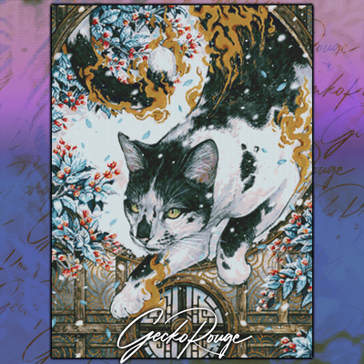 Kasha by Scandy Girl Modern Cross Stitch Art Kit