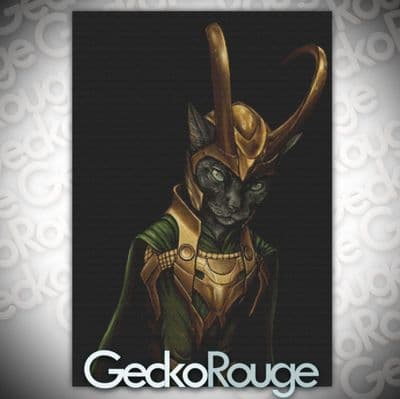 Loki by J Parks  Modern Cross Stitch Art Kit