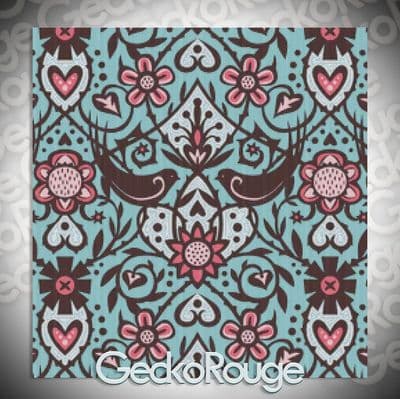 Love Birds by Emily Dyer Modern Cross Stitch Art Kit