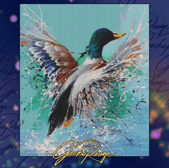 Mallardrake by David Finney Modern Cross Stitch Art Kit