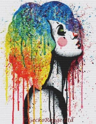 Masked 2 by Carissa Rose Modern Cross Stitch Art Kit