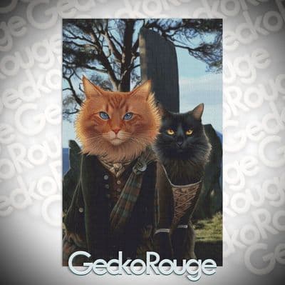 Meowtlander by J Parks Modern Cross Stitch Art Kit