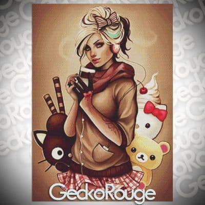 Mint Latte by Anna Marine Modern Cross Stitch Art Kit