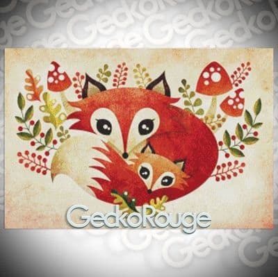 Mom and Pup by Sandra Vargas Modern Cross Stitch Art Kit