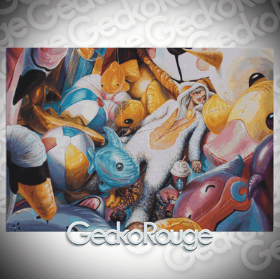 Mostly Air by Omri Koresh Modern Cross Stitch Art Kit