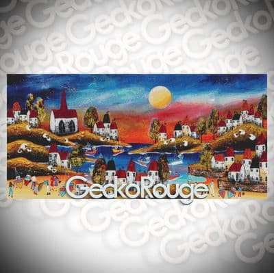 New Evening Harbour 1 by Rozanne Bell Modern Cross Stitch Art Kit