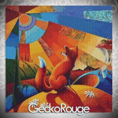 Nine (Fox) by Lesley D McKenzie Modern Cross Stitch Art Kit