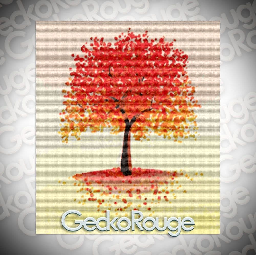 Orange Tree By Emily Luella Cross Stitch Kit