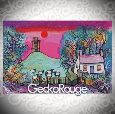 Paxtons Tower Cottage  by Dorian Spencer Davies Art Modern Cross Stitch Art Kit