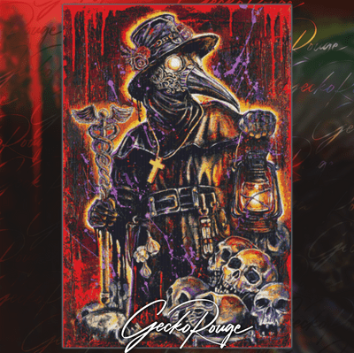 Plague Doctor by Sara Bowersock Modern Cross Stitch Art Kit