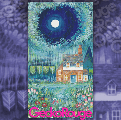 Poppy Meadow View by Kate Brazier Modern Cross Stitch Art Kit