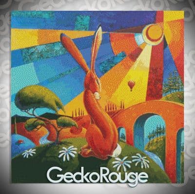 Red Balloon by Lesley D McKenzie Modern Cross Stitch Art Kit