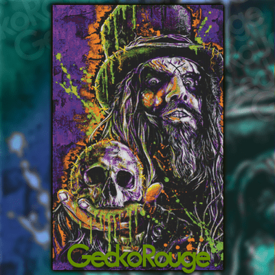 Rob Zombie by Sara Bowersock Modern Cross Stitch Art Kit