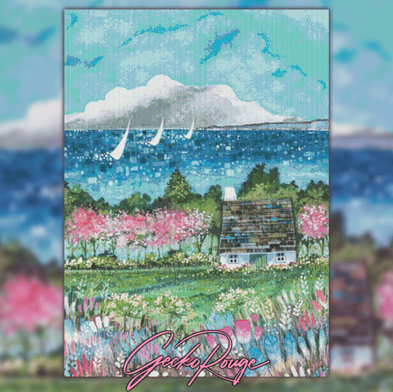 Sail Away Cottage by Kate Brazier Cross Stitch Art Kit