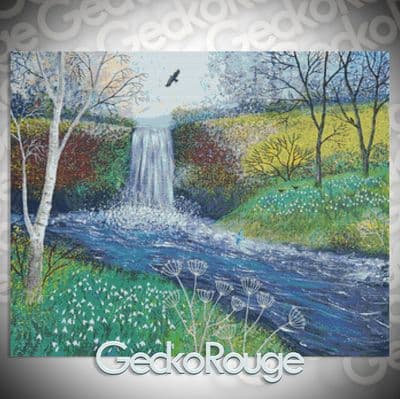 Snowdrop Falls by Jo Grundy Modern Cross Stitch Art Kit