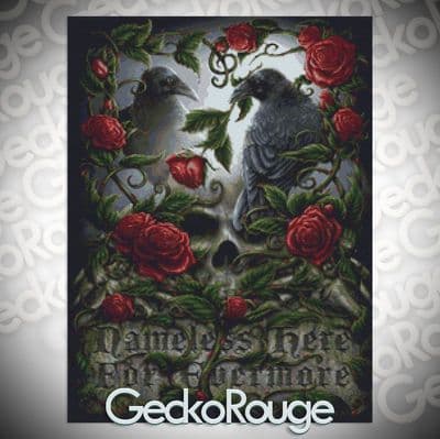 Sorrow For The Lost by SheBlackDragon Modern Cross Stitch Art Kit