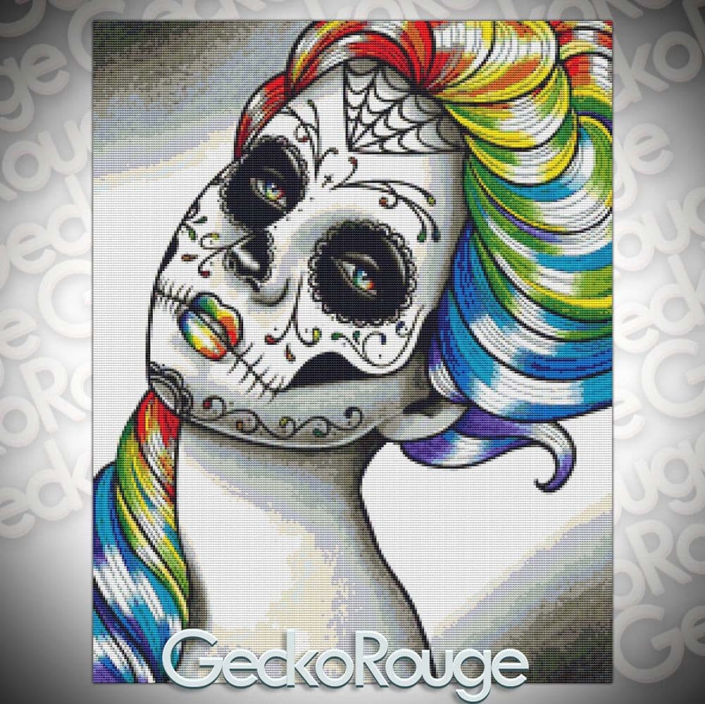 Spectrum Series Rainbow by Carissa Rose Modern Cross Stitch Art Kit