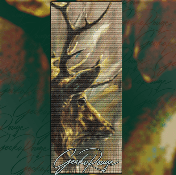 Spirit (Deer) by Lesley D McKenzie Modern Cross Stitch Art Kit