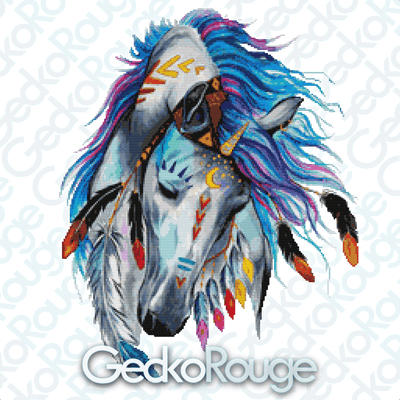 Spirit Horse by Pixie Cold Modern Cross Stitch Art Kit