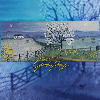 Spring Moon  (2025 Edition) by Jo Grundy Modern Cross Stitch Art Kit