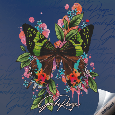 Sunset Moth by Lorna Laine Modern Cross Stitch Art Kit