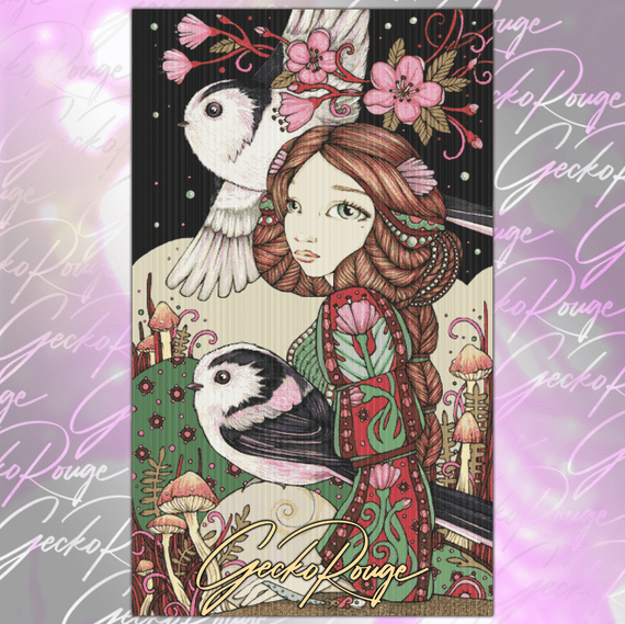 The Blossoming by Anita Inverarity Modern Cross Stitch Art Kit