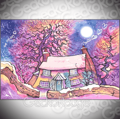 The Holiday (Large) by Dorian Spencer Davies Art Modern Cross Stitch Art Kit